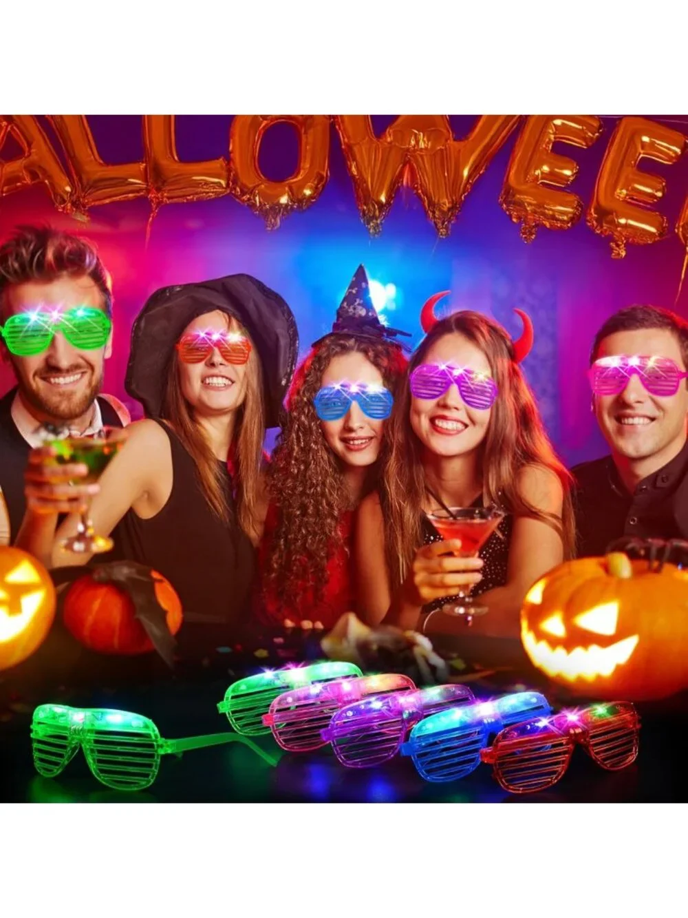 180 PCS Glow in the Dark LED Glasses - Fun Party Supplies for Kids & Adults